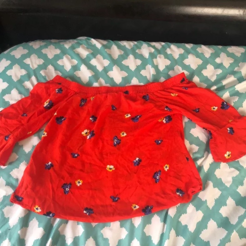 Bell Sleeve off the shoulder XS womens top